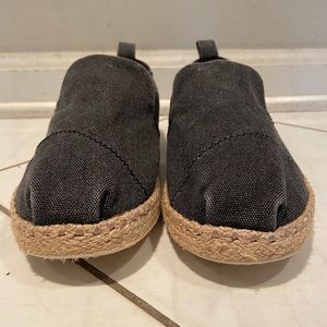 Navy Blue Toms Santiago Espadrille Shoes